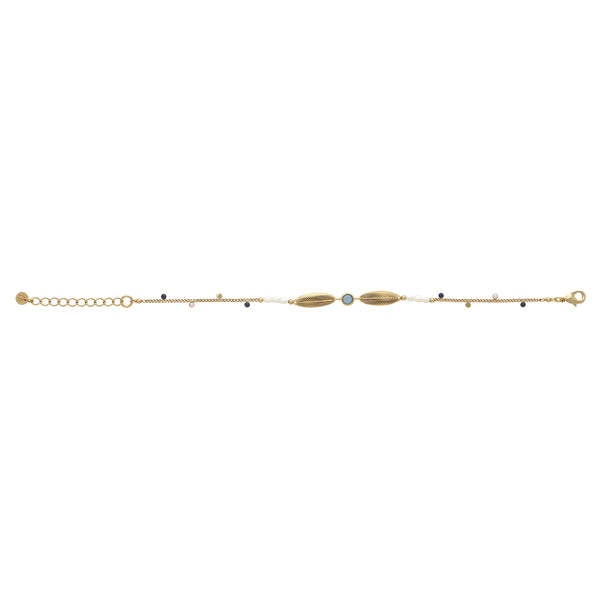 PALMA   2-leaves thin bracelet