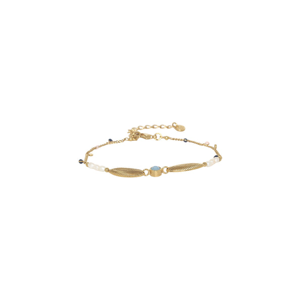 PALMA   2-leaves thin bracelet