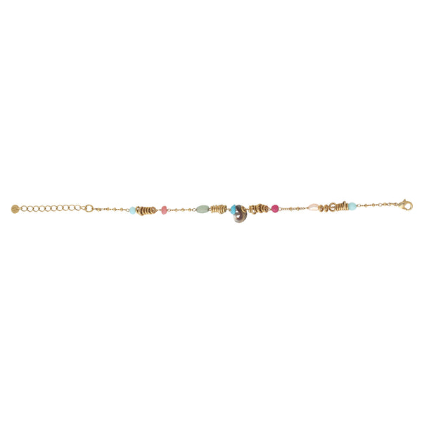 SUMMER   looped bead bracelet
