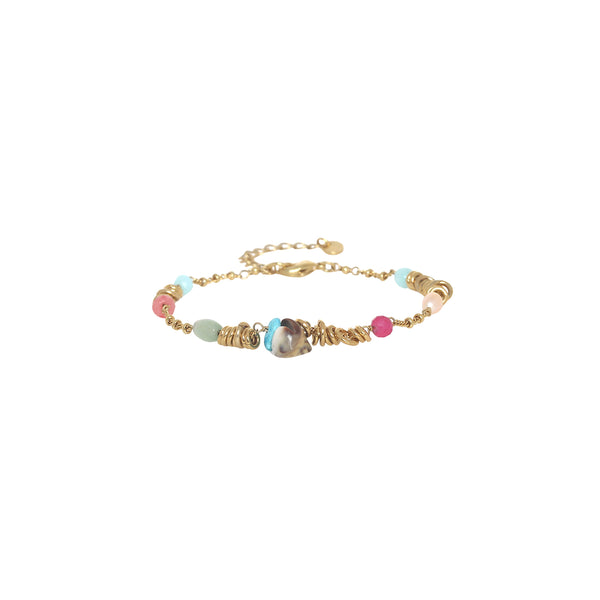 SUMMER   looped bead bracelet