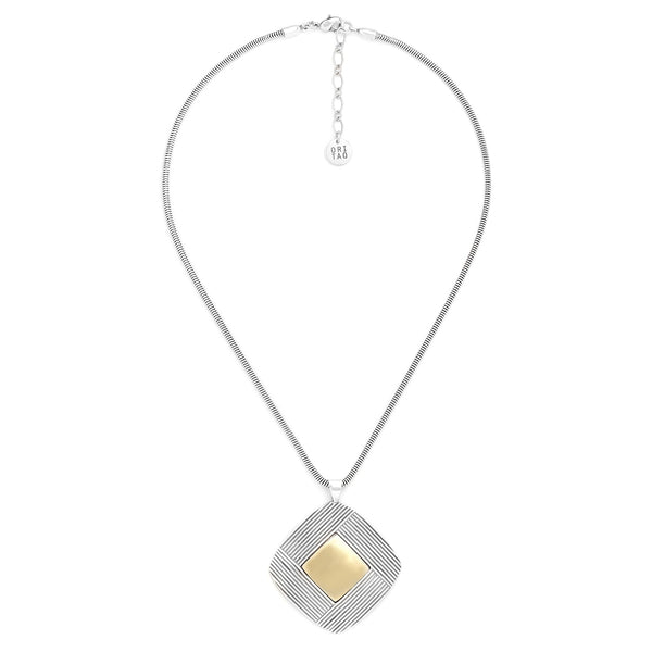 ORI TAO DANDY square pendant necklace
