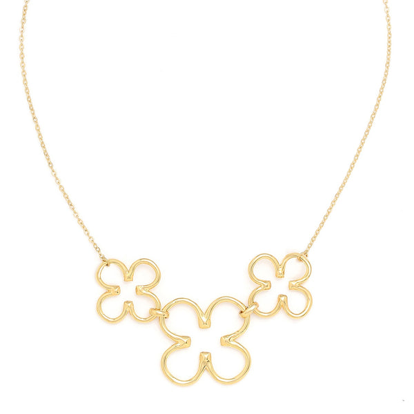 ORI TAO CLOVER 5 clovers necklace (golden)