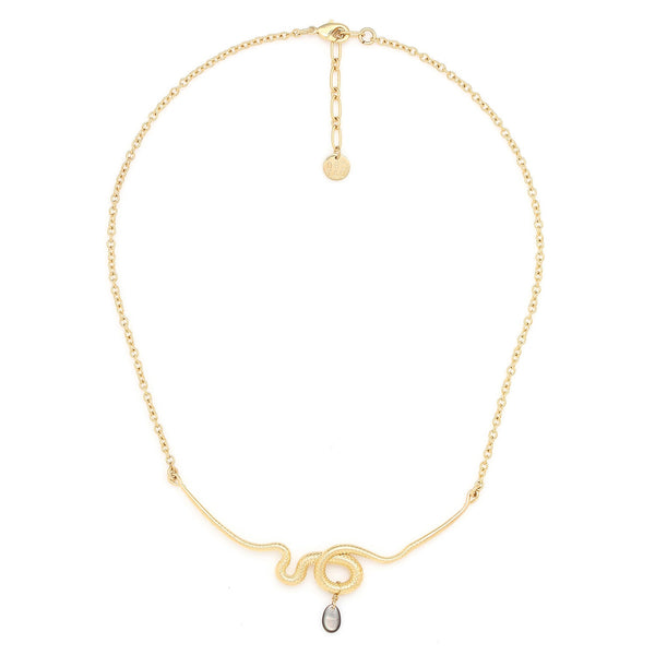 ORI TAO VENIN short snake necklace (golden)