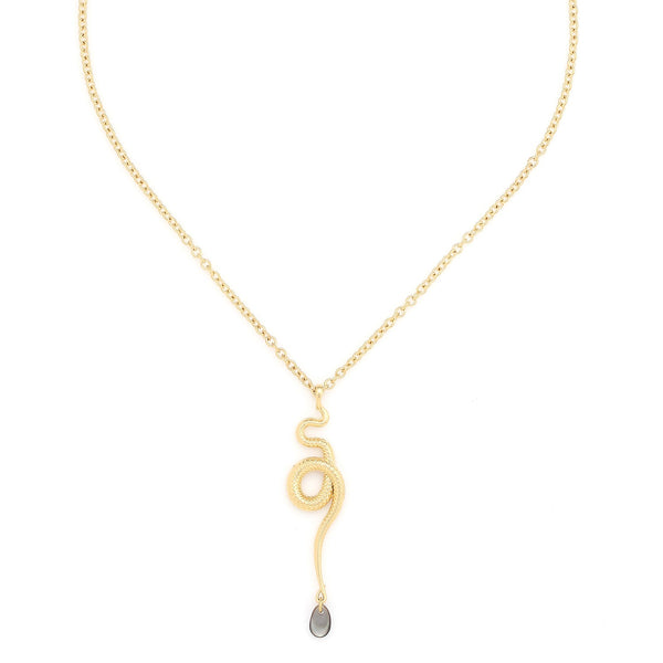 ORI TAO VENIN snake pendant necklace (golden)