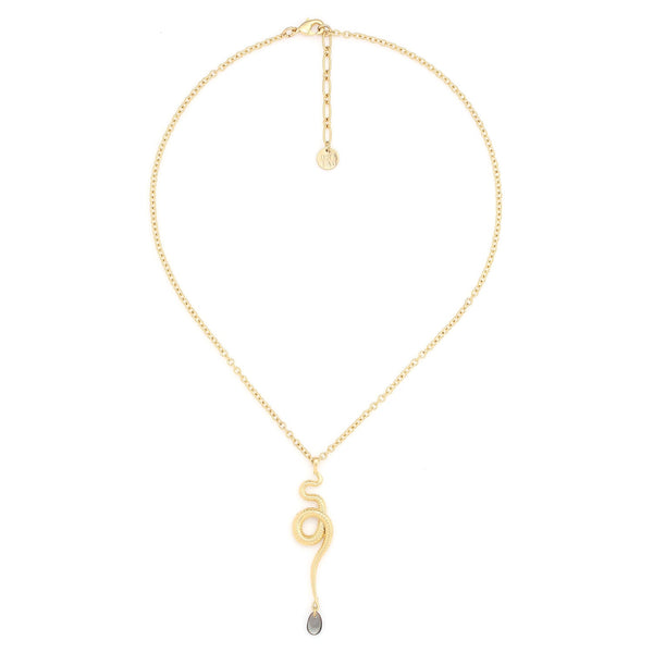 ORI TAO VENIN snake pendant necklace (golden)