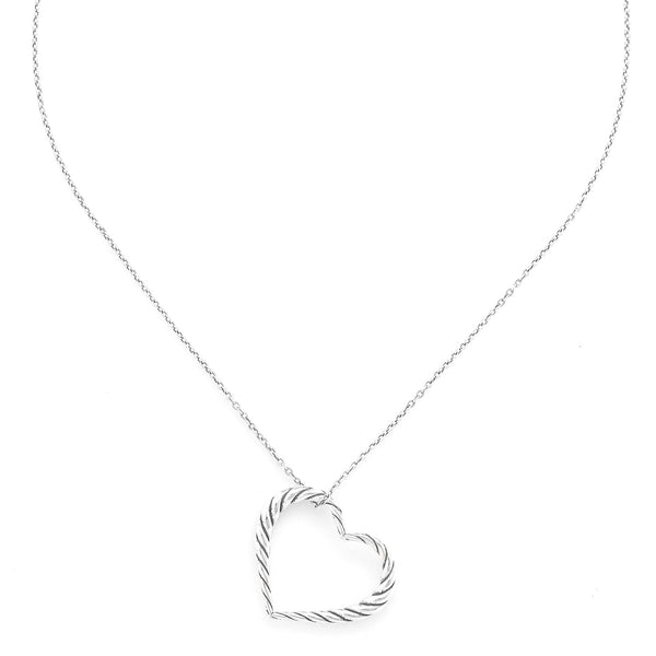 ORI TAO MERIDA small heart pendant neckalce (silvered)