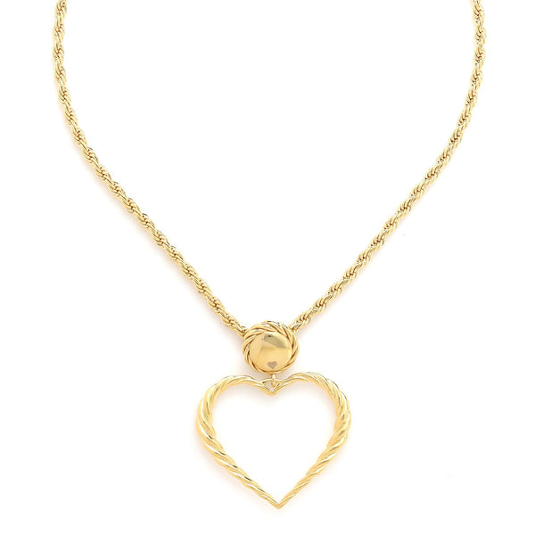 ORI TAO MERIDA big heart pendant necklace (golden)