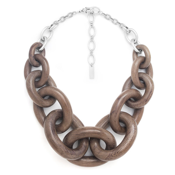 NATURE BIJOUX ARETHA greywood chain plastron