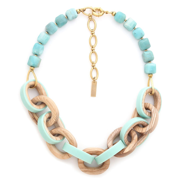 NATURE BIJOUX MISSISSIPPI 11 rings plastron necklace