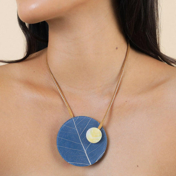 NATURE BIJOUX FICUS CARICA blue magnet necklace