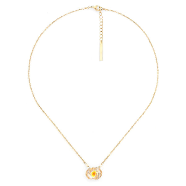 FRANCK HERVAL BETTY short necklace white flower