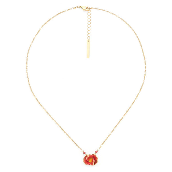 FRANCK HERVAL BETTY short necklace red flower