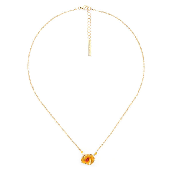 FRANCK HERVAL BETTY short necklace yellow flower