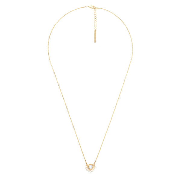 FRANCK HERVAL LAURYNE small pendant necklace (ecru)