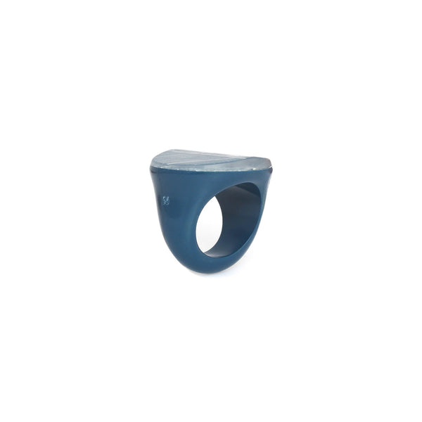 NATURE BIJOUX FICUS CARICA blue ring T56