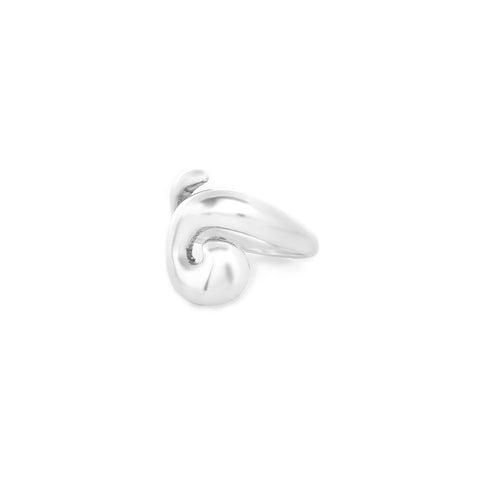 ORI TAO BAGYO adjustable spiral ring (silvered)