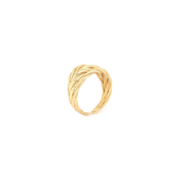 ORI TAO MERIDA 3 twists ring (golden)
