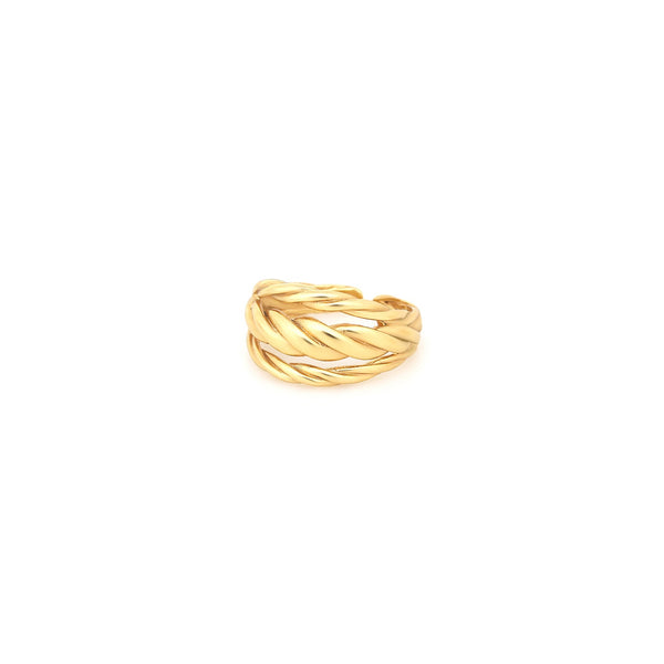 ORI TAO MERIDA 3 twists ring (golden)
