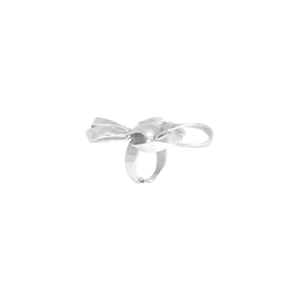 ORI TAO MOOREA XL silvered ajustable ring