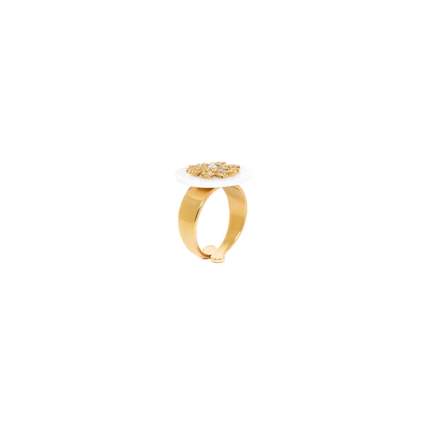 FRANCK HERVAL ELLEN Round shell ring