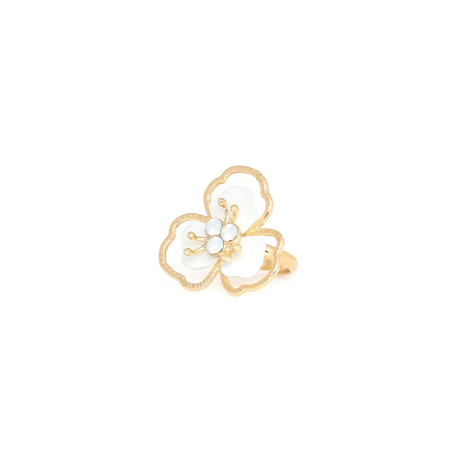 FRANCK HERVAL LISETTE medium flower ring
