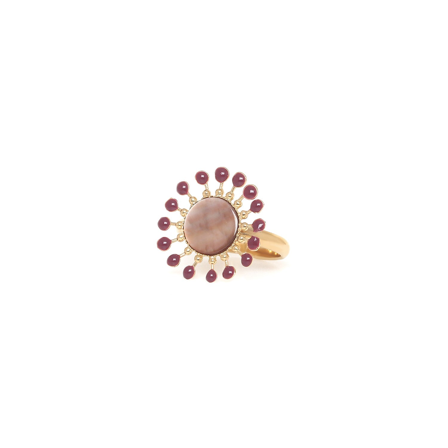 FRANCK HERVAL LAURYNE round ring (garnet)