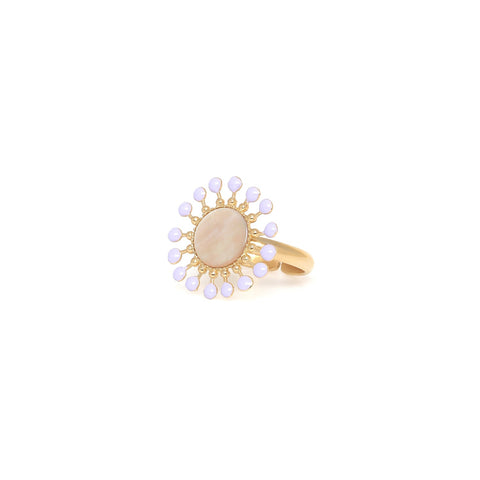 FRANCK HERVAL LAURYNE round ring (lilac)