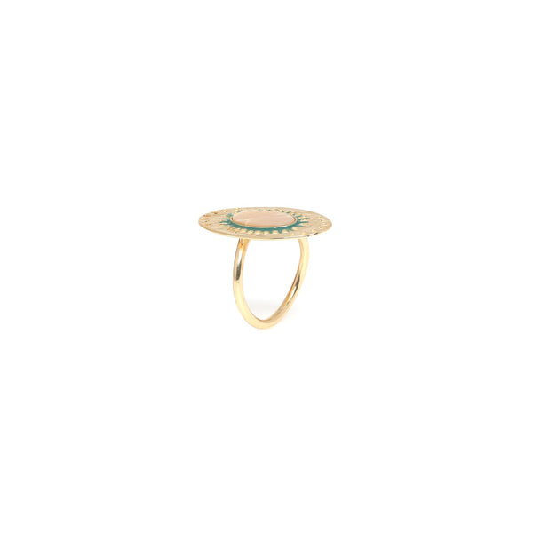 FRANCK HERVAL ZELIE adjustable oval ring