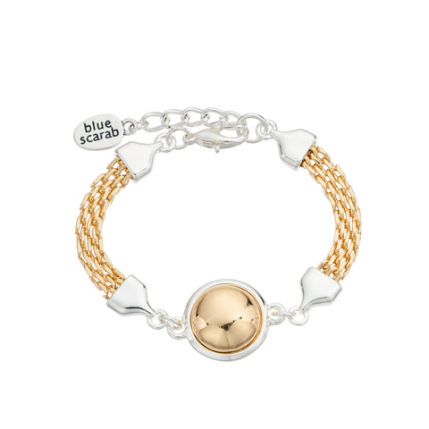 BLUE SCARAB TORI Bracelet (Gold plated)