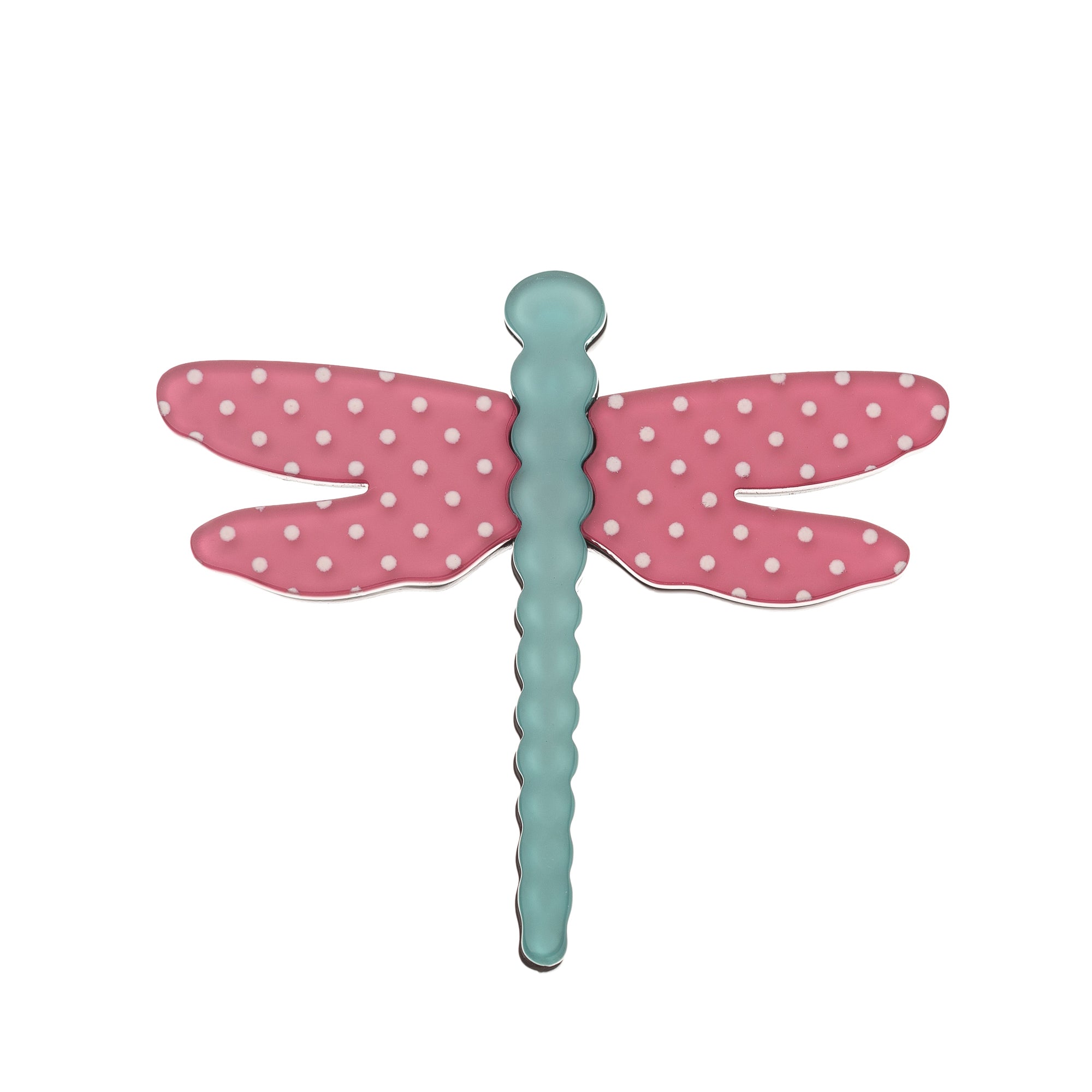 BLUE SCARAB ARIANA DRAGONFLY Brooch (Pink & Blue)