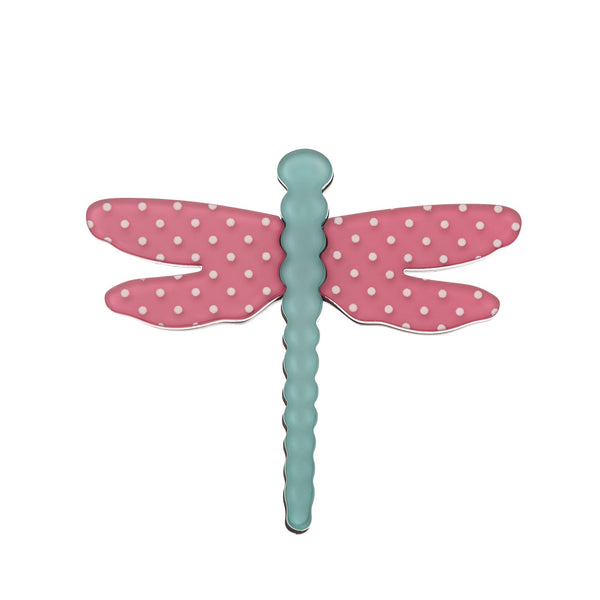 BLUE SCARAB ARIANA DRAGONFLY Brooch (Pink & Blue)