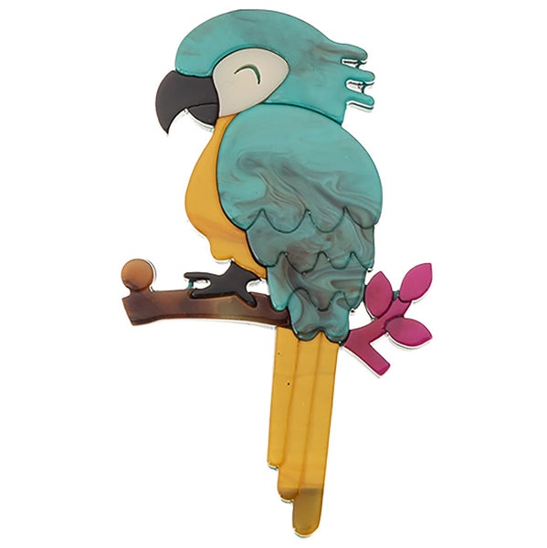 BLUE SCARAB KATIE PARROT Brooch (Blue green)