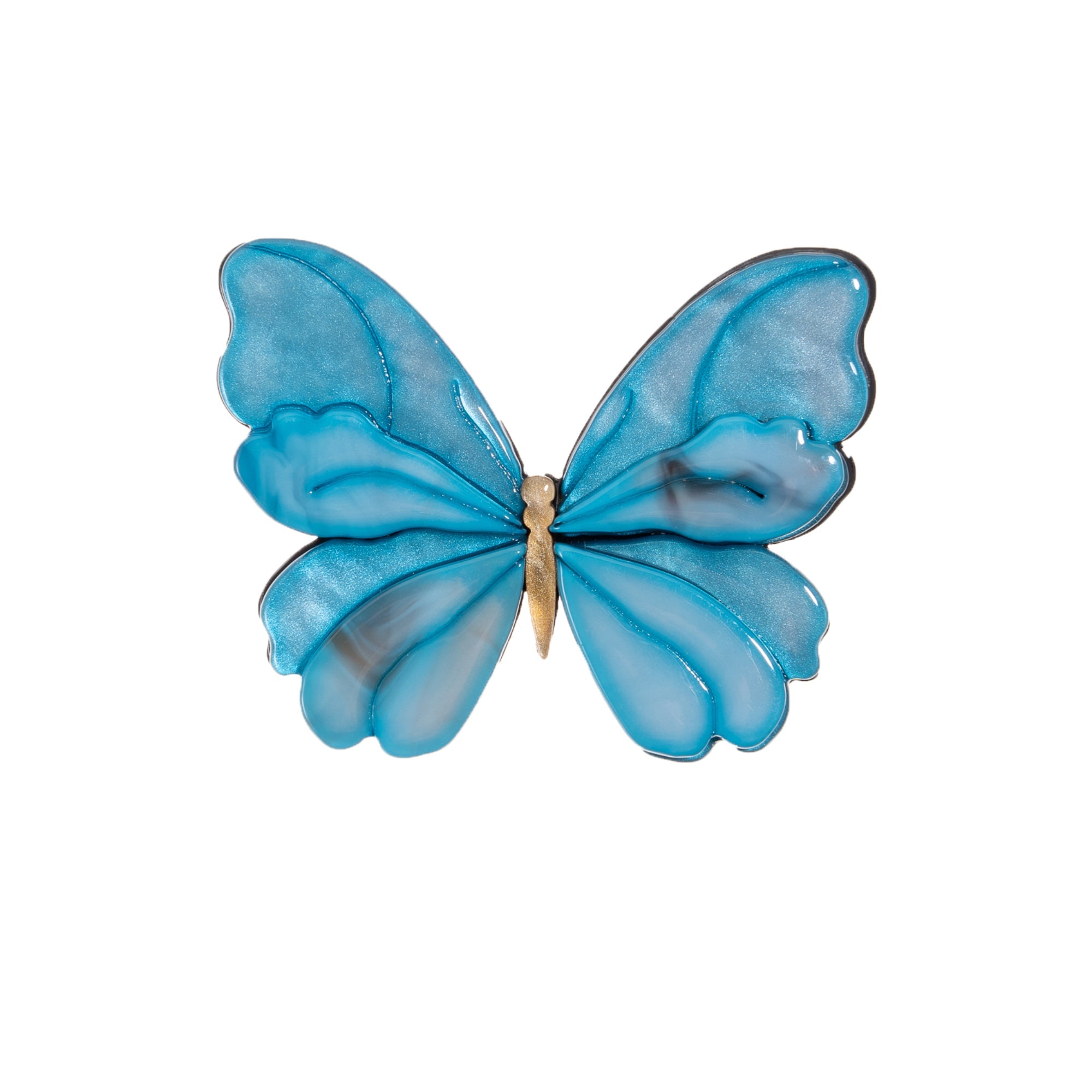 BLUE SCARAB ALEX BUTTERFLY Brooch (Blue)
