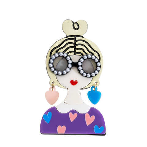 BLUE SCARAB TAYLOR Brooch