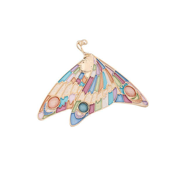 BLUE SCARAB JOSIE BUTTERFLY Magnetic Brooch