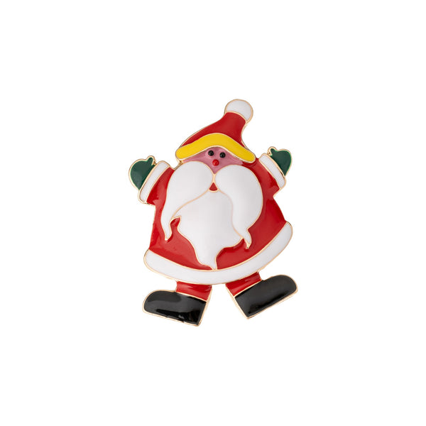 BLUE SCARAB FATHER CHRISTMAS Magnetic Brooch