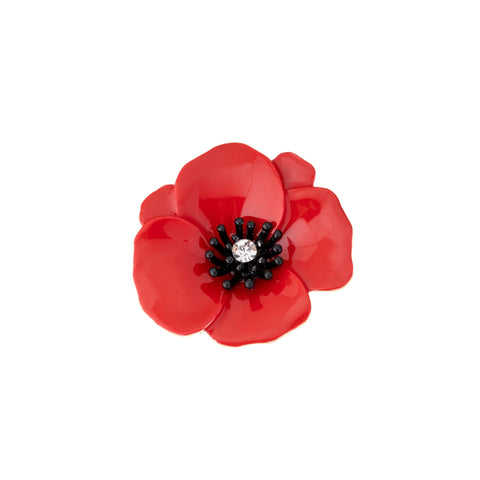 BLUE SCARAB ANNIE POPPY Magnetic Brooch