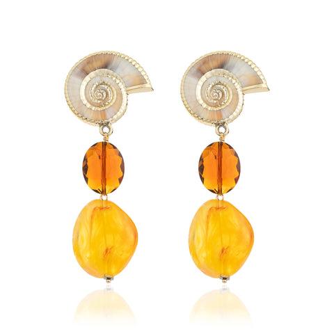 BLUE SCARAB ALICE Earrings