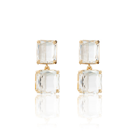 BLUE SCARAB MEGAN Earrings (White)