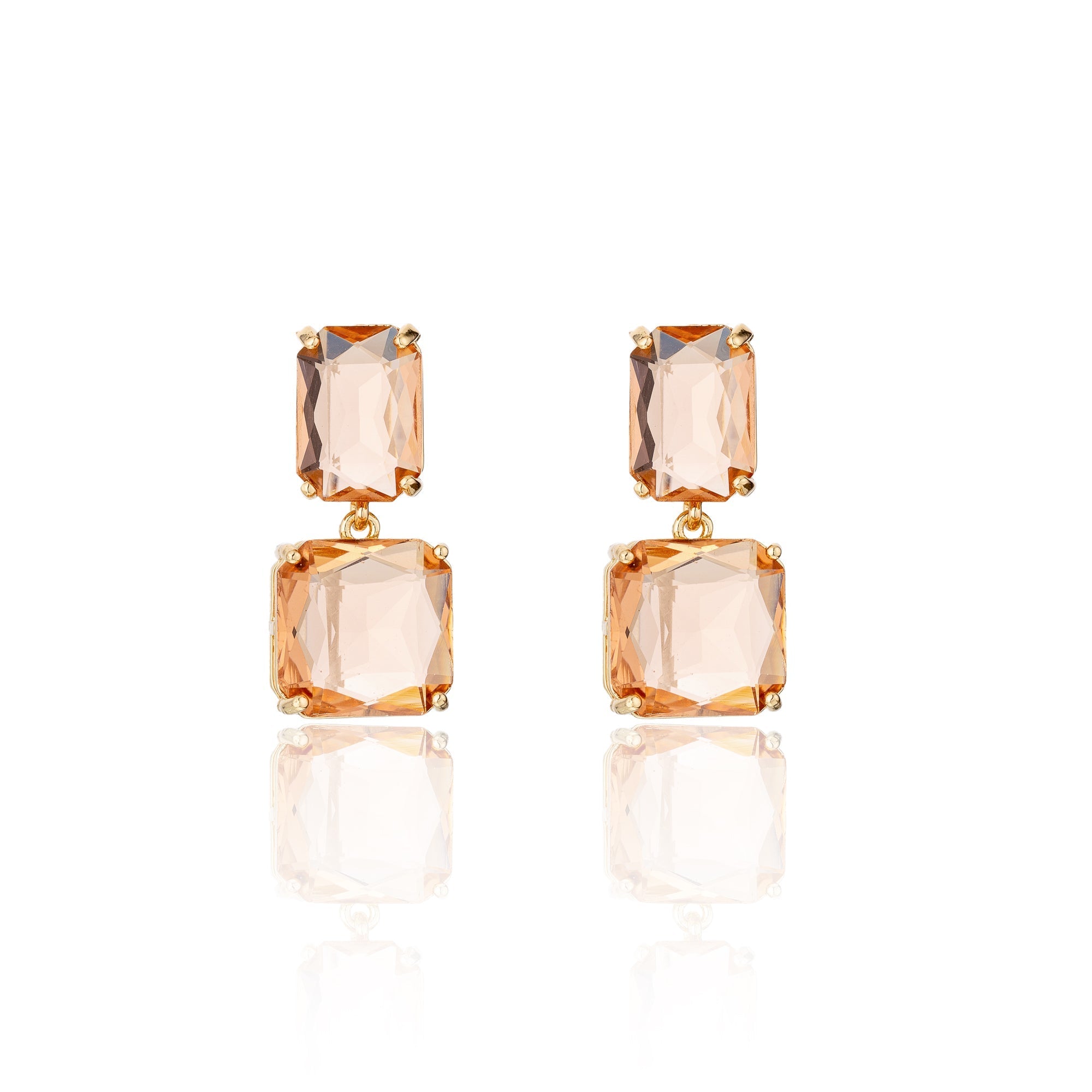 BLUE SCARAB MEGAN Earrings (Apricot)