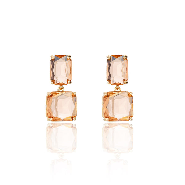 BLUE SCARAB MEGAN Earrings (Apricot)