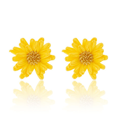 BLUE SCARAB LEAH Earrings (Yellow)