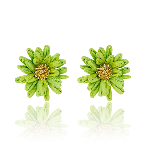 BLUE SCARAB LEAH Earrings (Green)