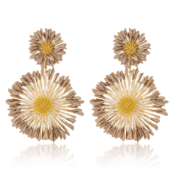 BLUE SCARAB JADA Earrings (Brown)