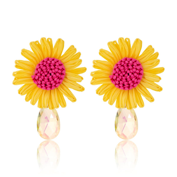 BLUE SCARAB JILL Earrings (Yellow)