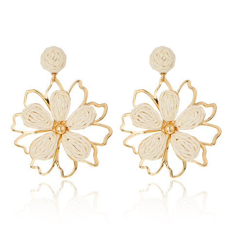 BLUE SCARAB FAYE Earrings (White)