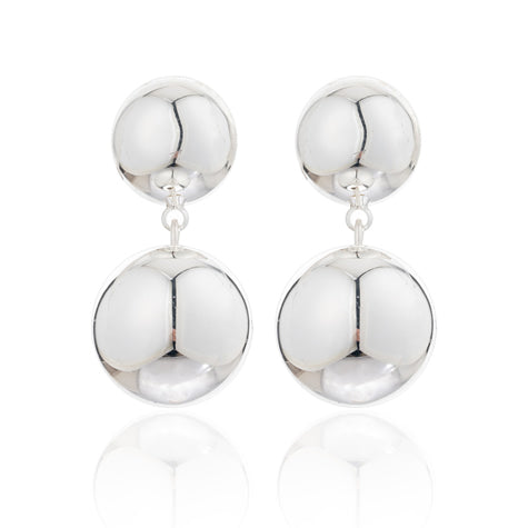 BLUE SCARAB RORY Earrings (Silver)