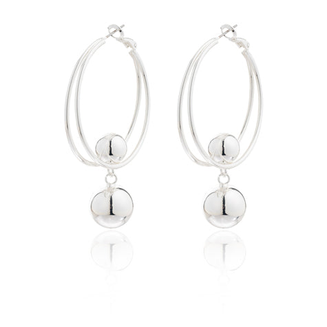 BLUE SCARAB HARLOW Earrings (Silver)