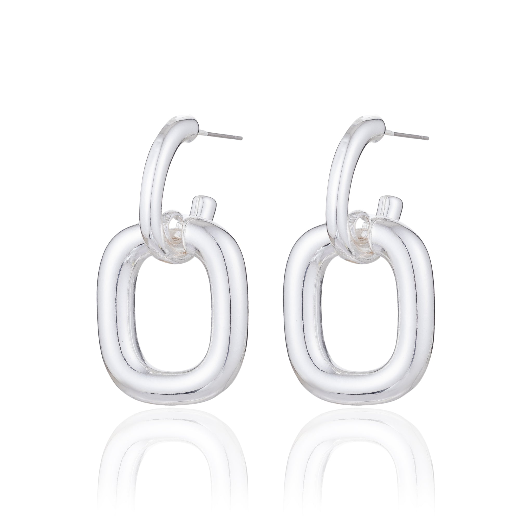 BLUE SCARAB MARNIE Earrings (Silver)