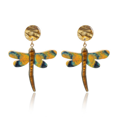 BLUE SCARAB KYLE Earrings (Yellow)